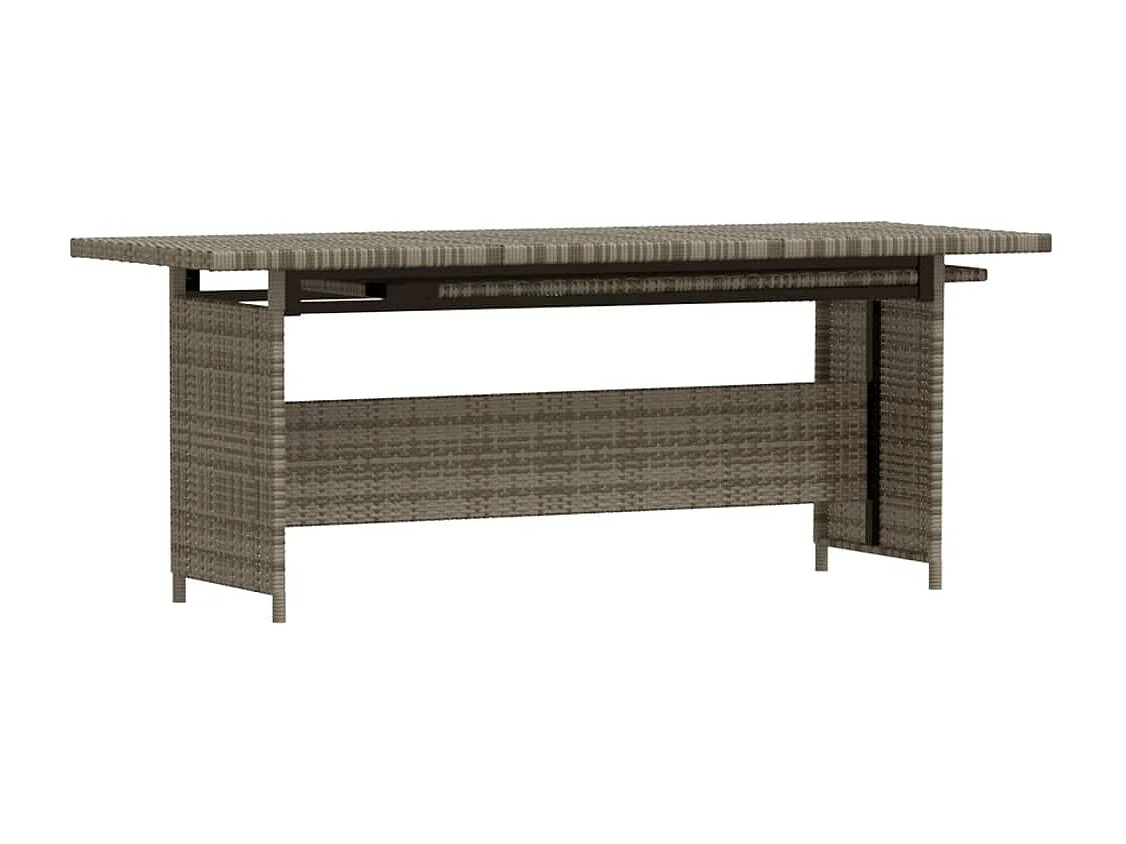 Salon de jardin 7 pcs avec coussins Résine tressée Gris 18