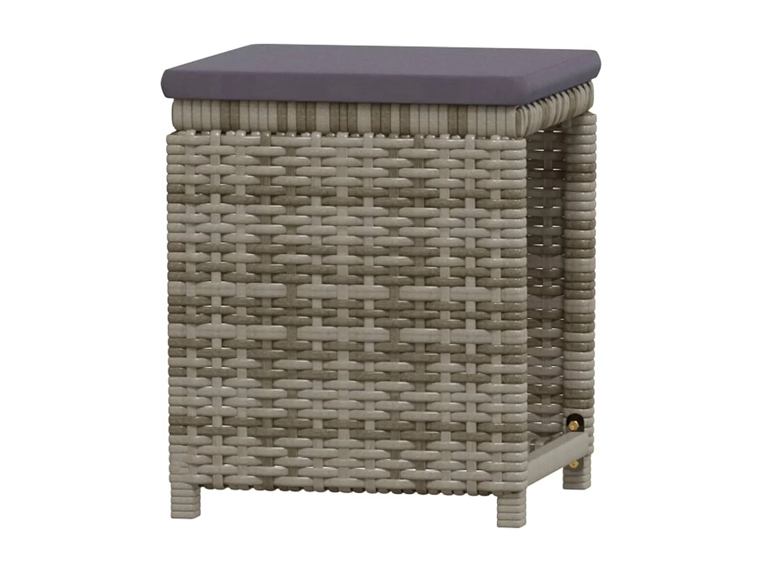 Salon de jardin 7 pcs avec coussins Résine tressée Gris 18