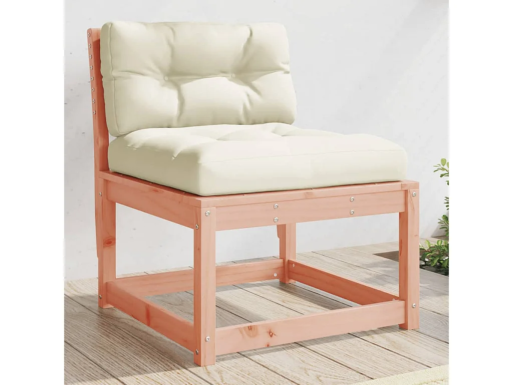 Canapé de jardin avec coussins bois massif douglas