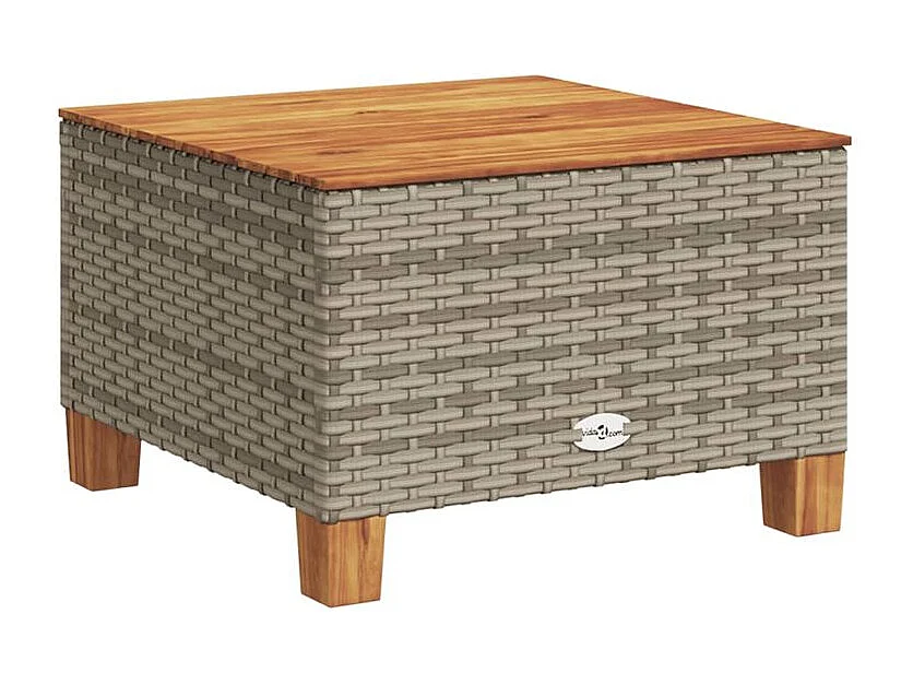 Salon de jardin 8 pcs avec coussins gris résine tressée