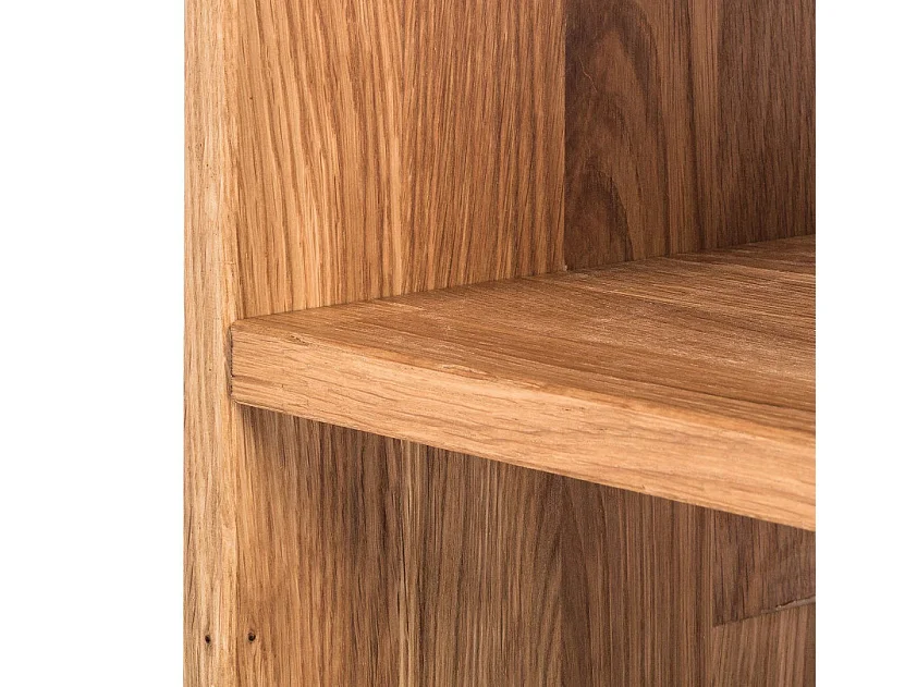 Bibliothéque en bois de chêne massif 10 compartiments Moby 187cm