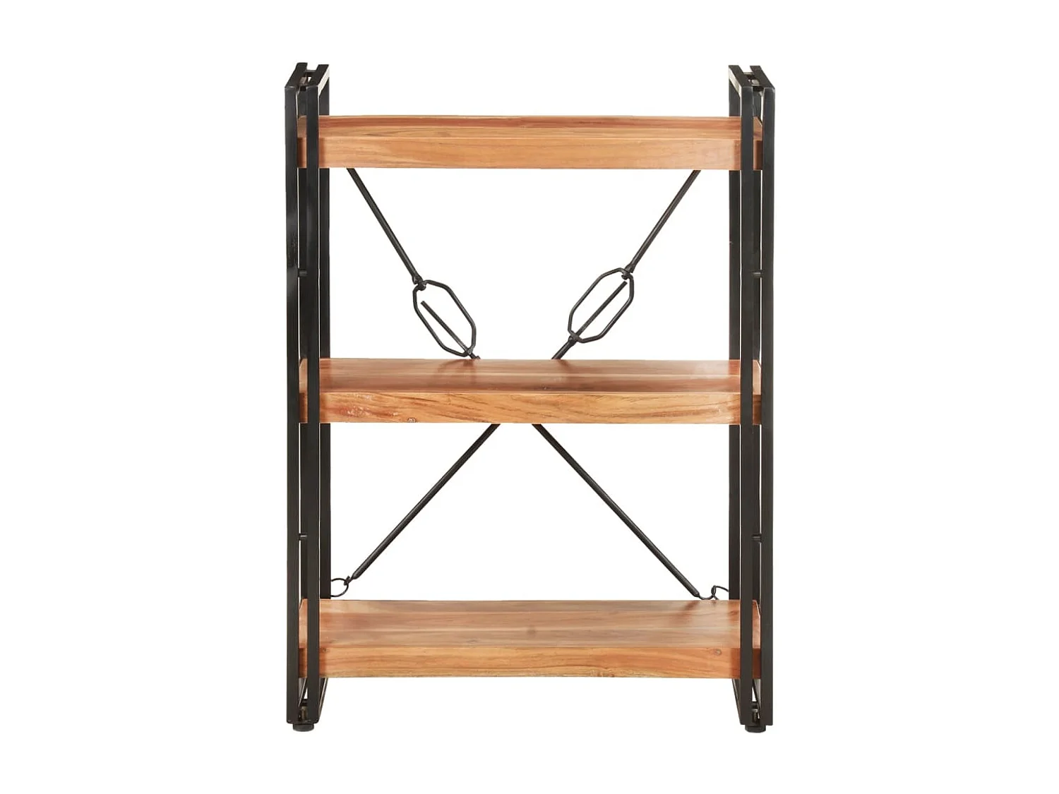 Bibliothèque à 3 niveaux 60x30x80 Bois d'acacia massif