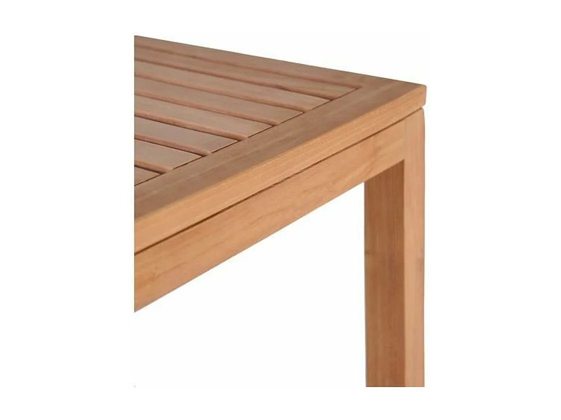 Bibliothèque 4 étagères teck massif clair Lenna