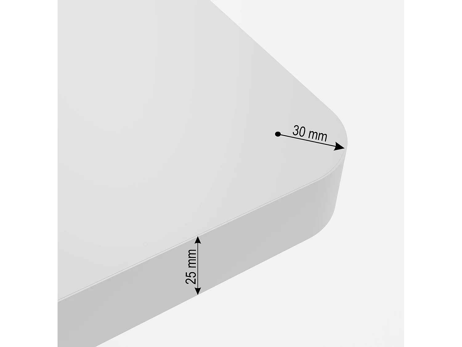 Bureau réglable en hauteur électrique 140x70x2,5cm blanc