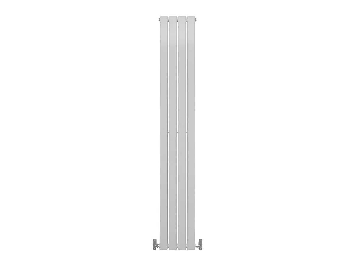 Grzejniki panelowe designerskie, połyskujące, białe, 1800 mm x 280 mm