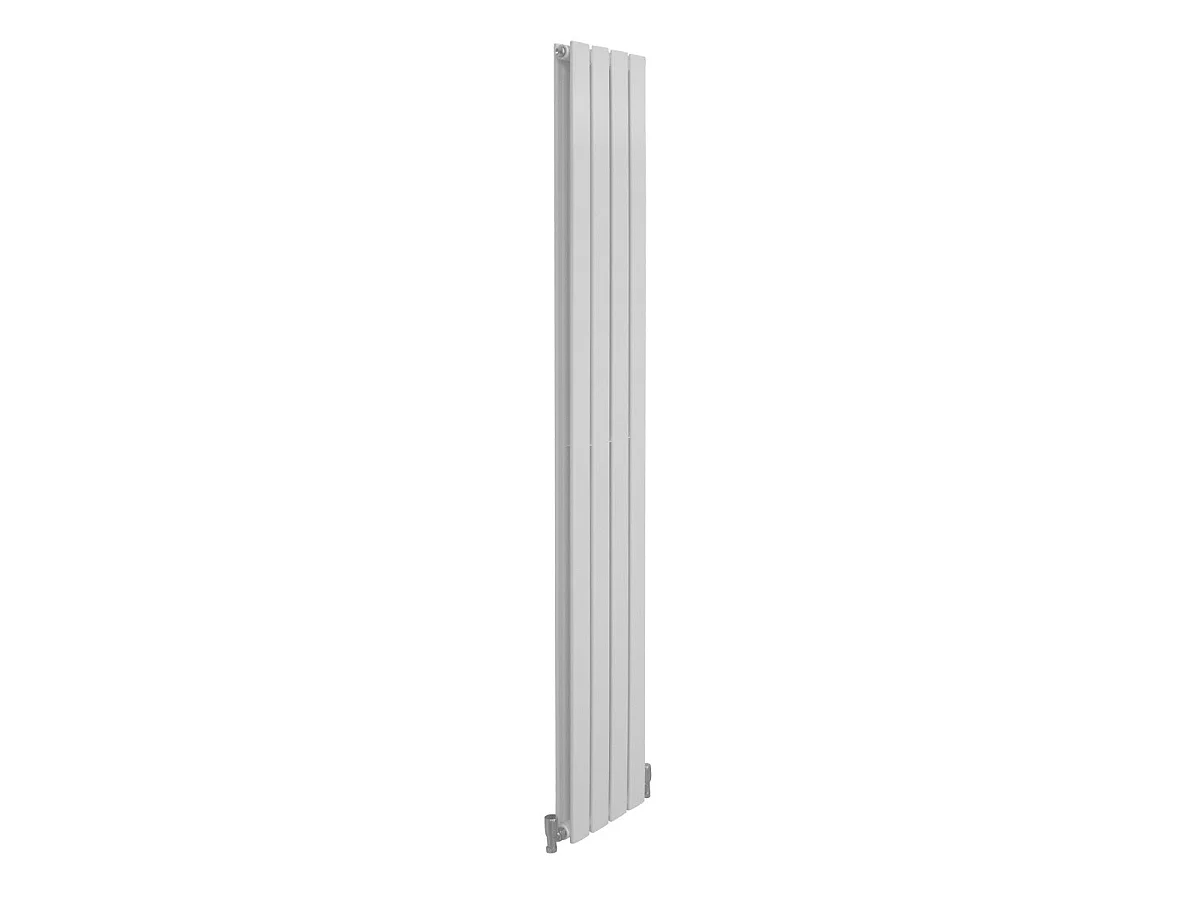 Grzejniki panelowe designerskie, połyskujące, białe, 1800 mm x 280 mm