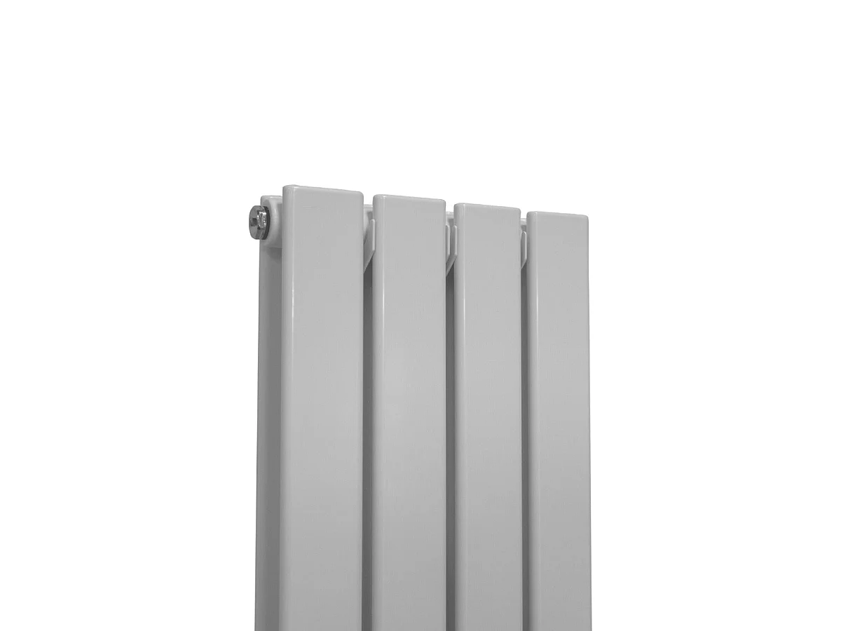 Grzejniki panelowe designerskie, połyskujące, białe, 1800 mm x 280 mm
