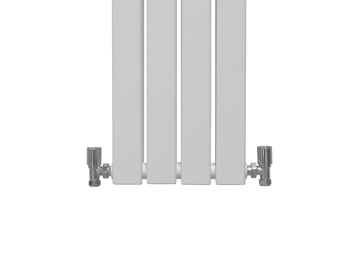 Grzejniki panelowe designerskie, połyskujące, białe, 1800 mm x 280 mm