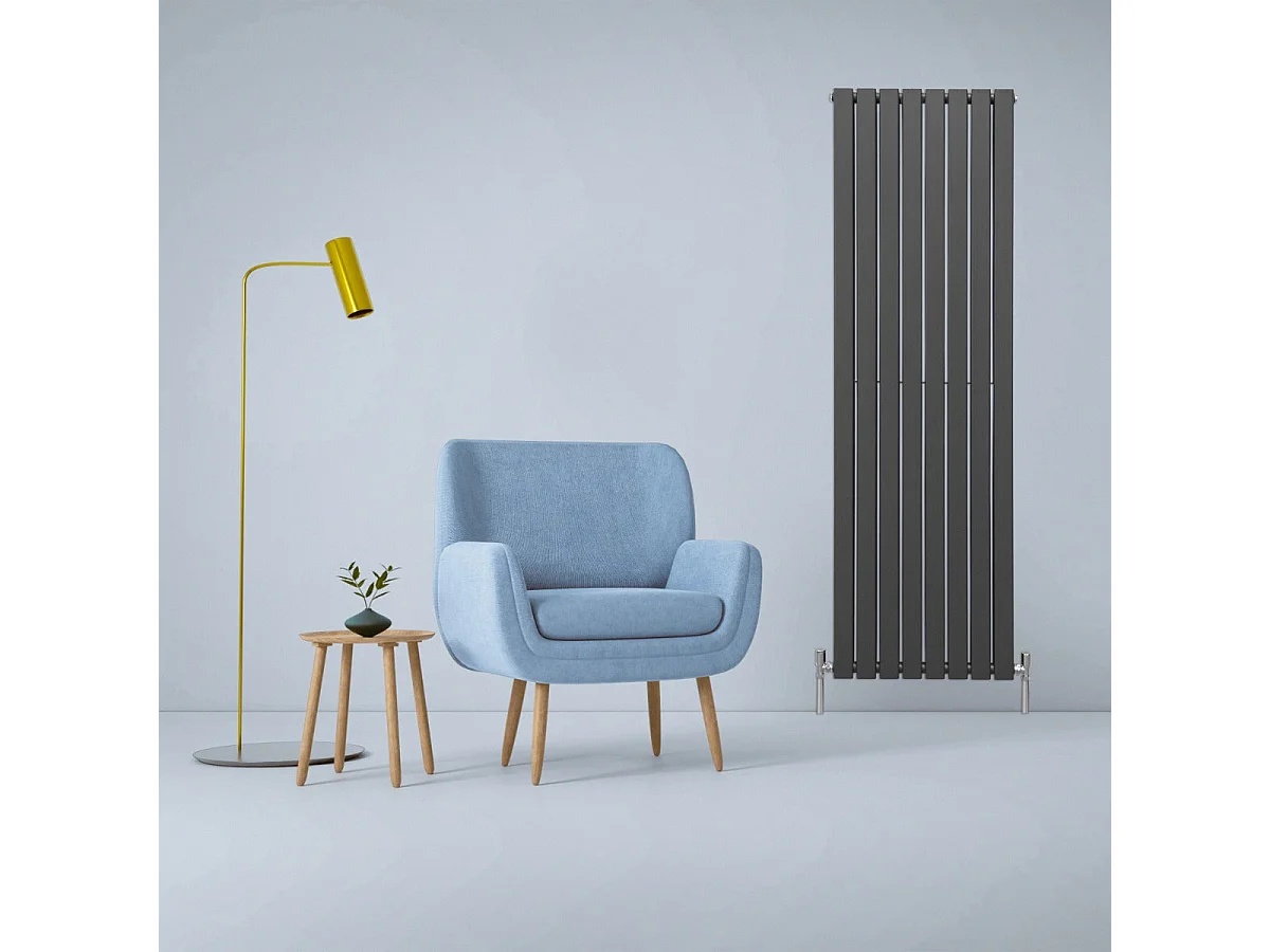 Radiatore a Elementi Piatti - Grigio Antracite - 180cm x 56cm