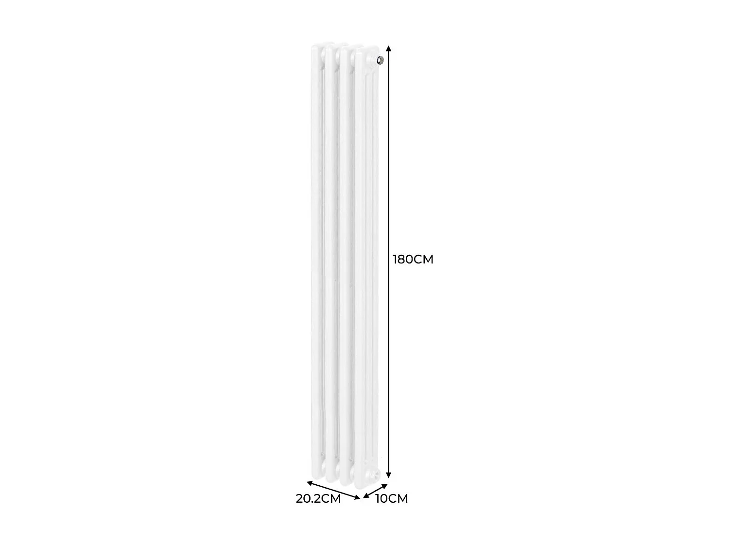 Radiador Tradicional 3 columnas Vertical Blancoo180 x 20.2cm