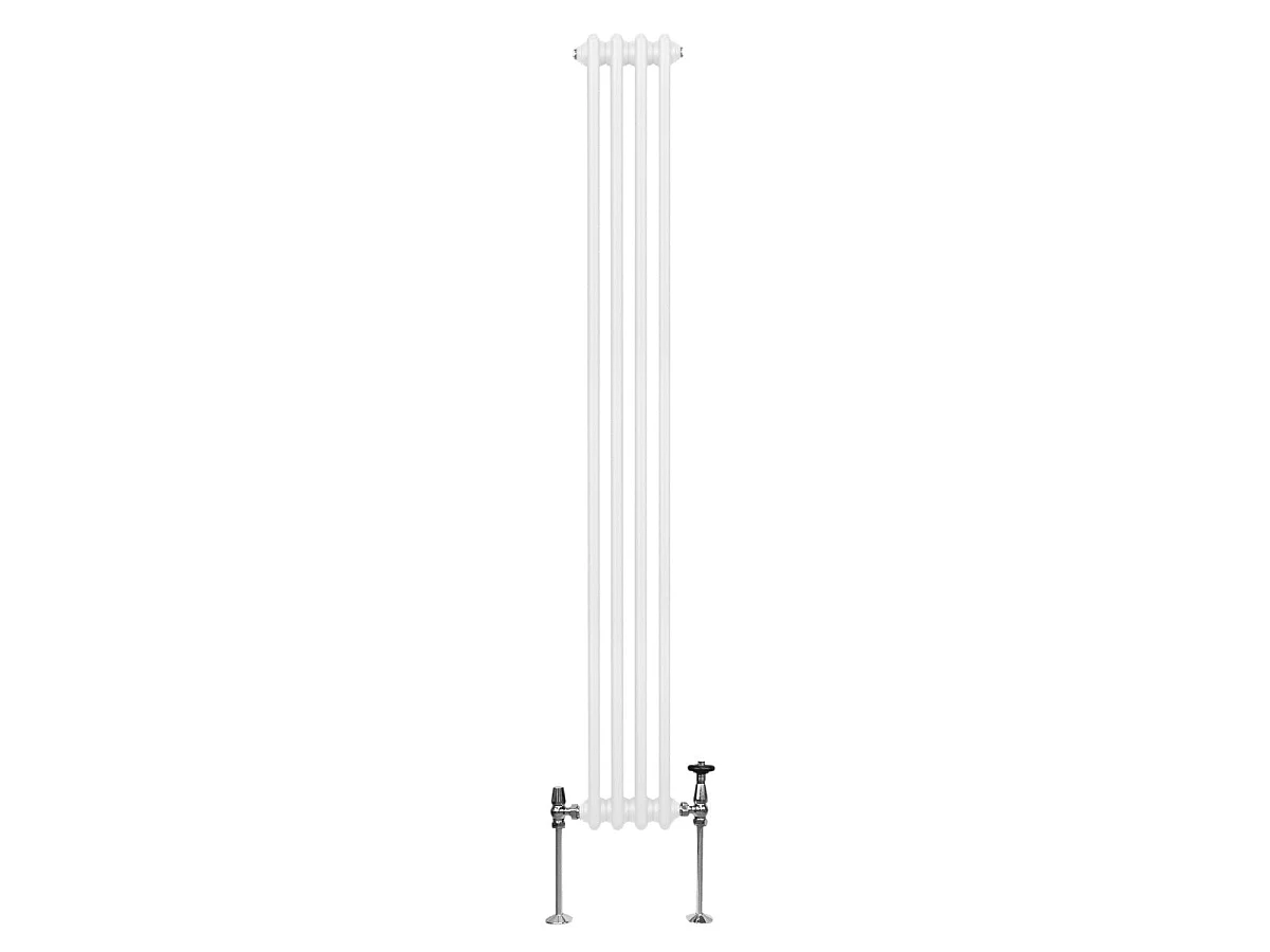 Tradiční třísloupový radiátor - 1800 x 202 mm - bílý