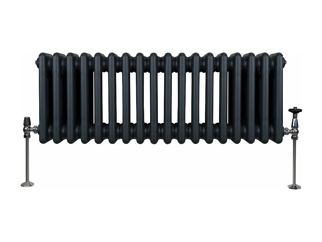 Tradycyjny grzejnik 3-kolumnowy - 300 x 832 mm - antracytowy szary