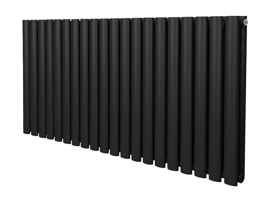 Grzejnik kolumnowy owalny – 600 mm x 1200 mm – czarny