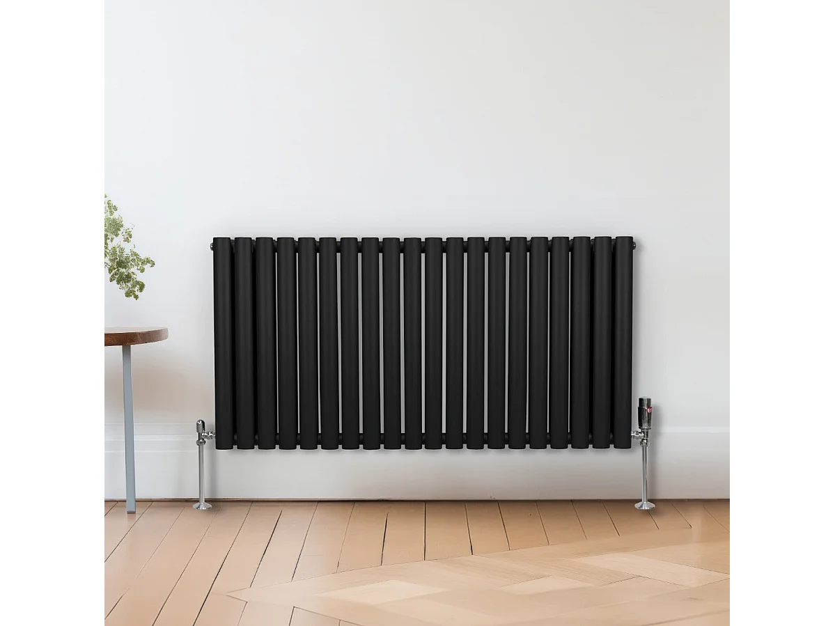 Soikea pylväspatteri – 600 mm x 1200 mm – musta
