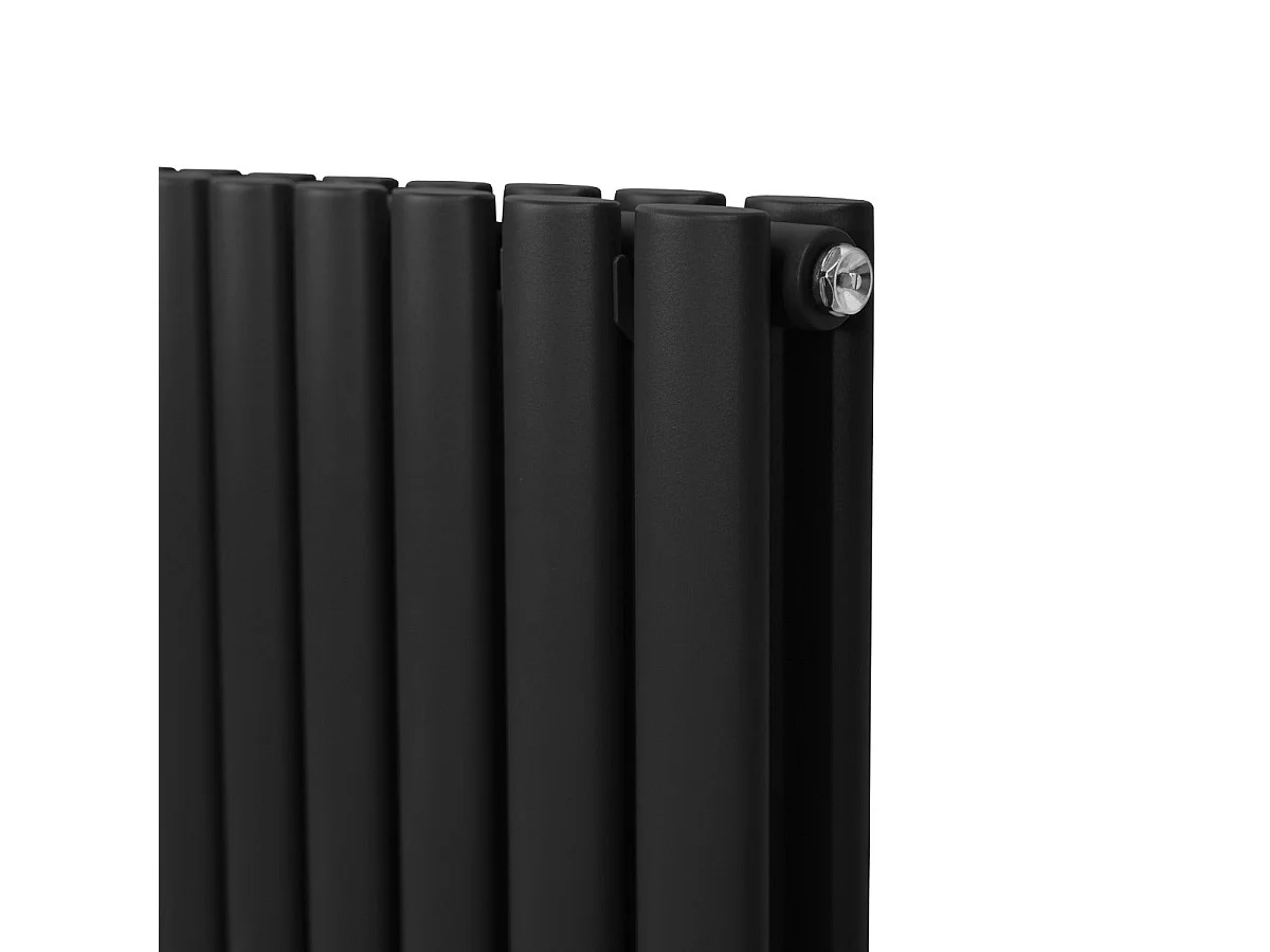 Soikea pylväspatteri – 600 mm x 1200 mm – musta