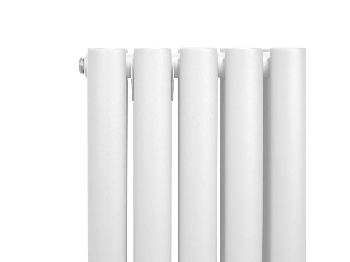 Oval Röhrenheizkörper - 1600mm x 600mm - Weiß