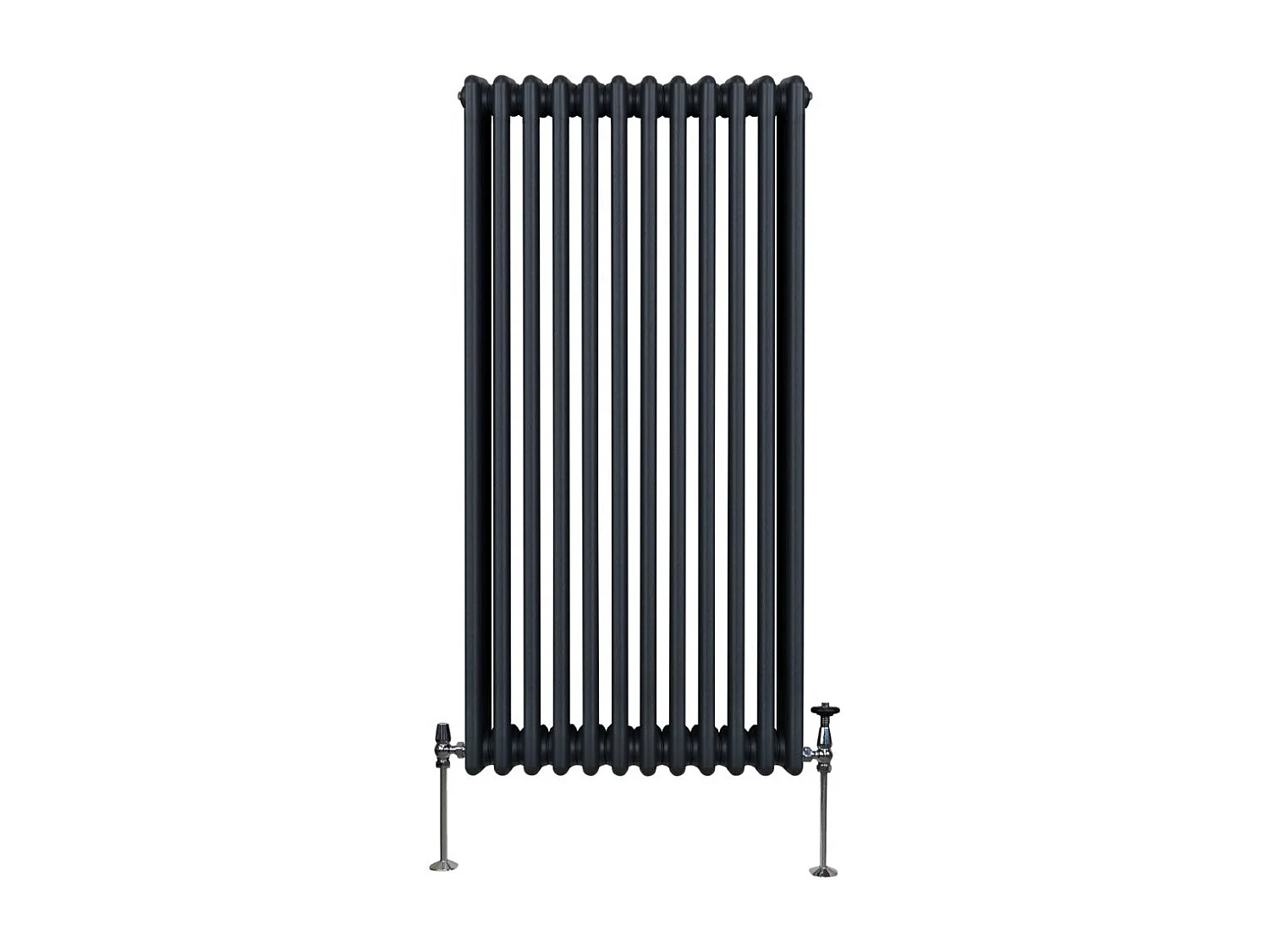 Tradycyjny grzejnik 3-kolumnowy - 1500 x 562 mm - antracytowy szary