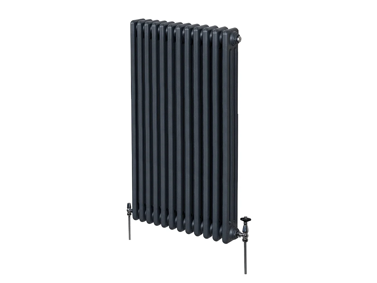 Traditional 3 Column Radiator - 1500 x 562mm - Anthracite Grey