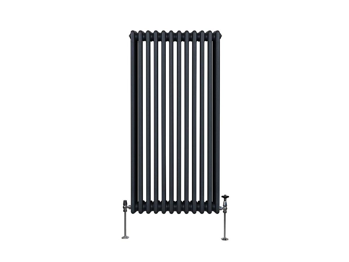 Traditional 3 Column Radiator - 1500 x 562mm - Anthracite Grey