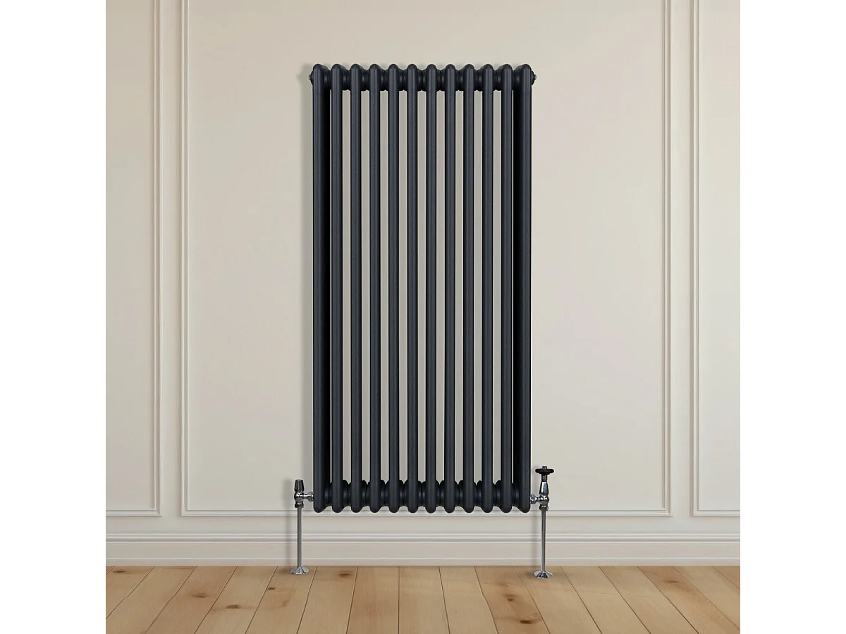 Traditional 3 Column Radiator - 1500 x 562mm - Anthracite Grey