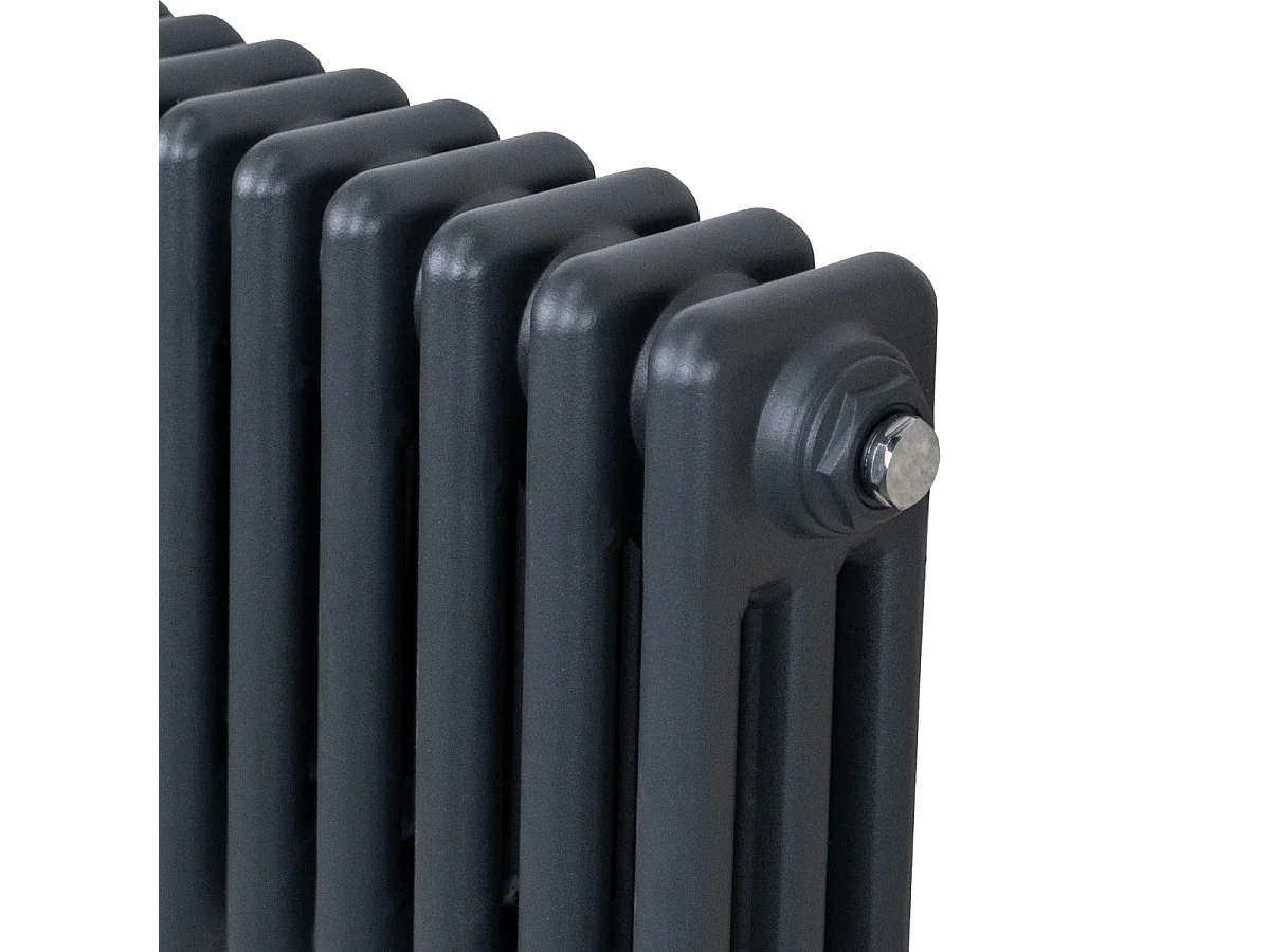Traditional 3 Column Radiator - 1500 x 562mm - Anthracite Grey