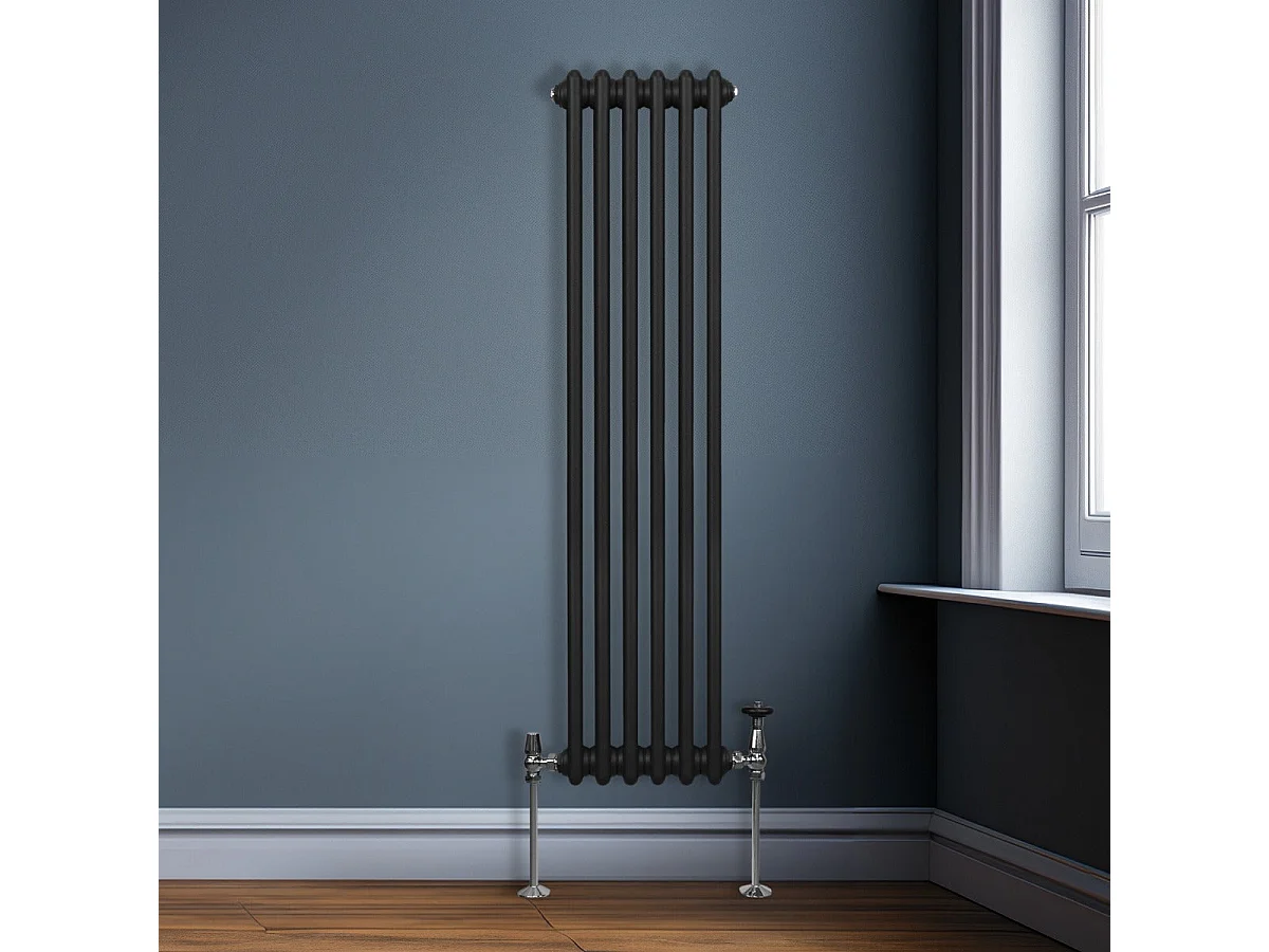 Radiatore Termosifone a 3 colonne - 1500 x 292mm - Nero
