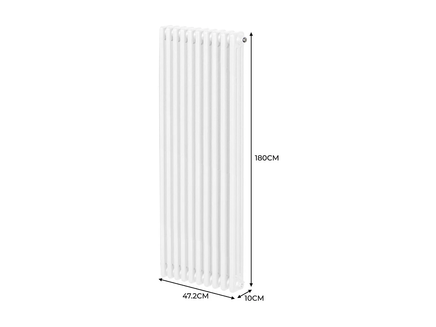 Radiador Tradicional 3 columnas Vertical Blancoo 180 x  47.2cm