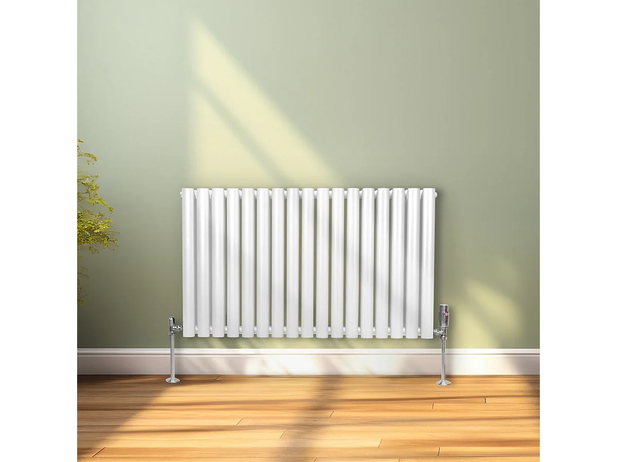 Radiador De Columna Ovalada Horizontal Blancoo 60cm x 102cm