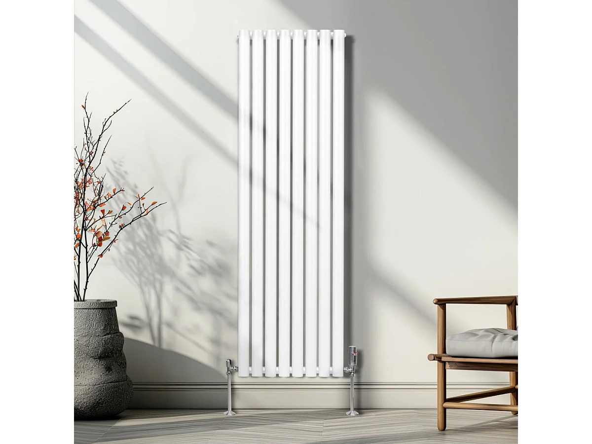 Radiador De Columna Ovalada Vertical Blancoo160cm x 48cm