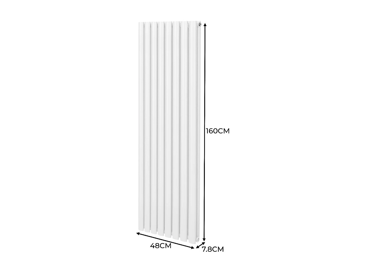 Oval Column Radiator – 1600mm x 480mm – White