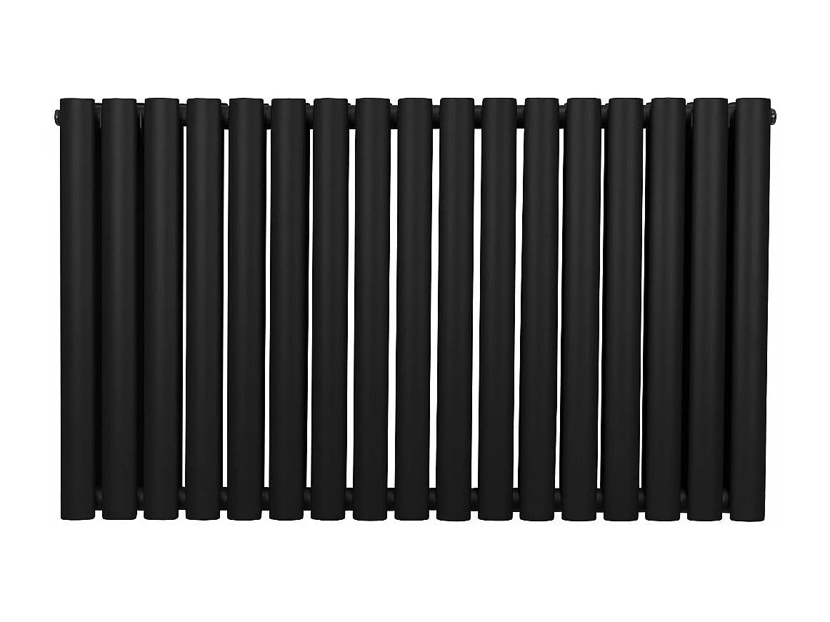 Radiador De Columna Ovalada Horizontal Negro 60cm x 102cm