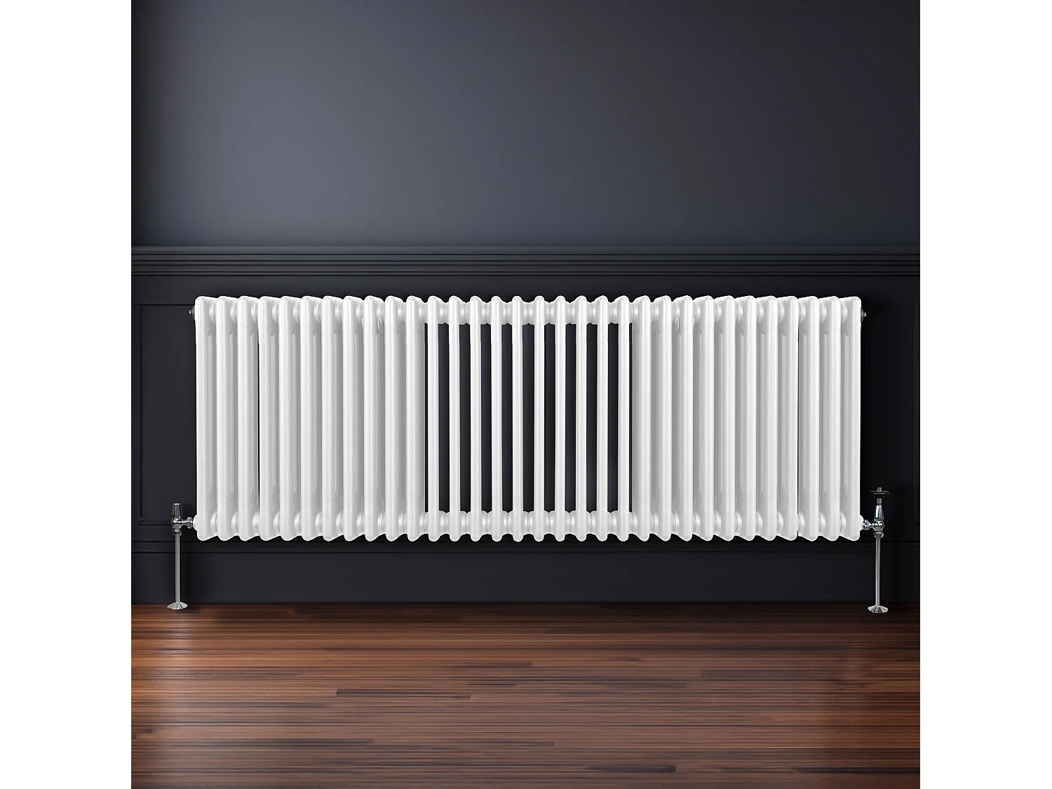 Traditional 3 Column Radiator - 600 x 1462mm - White