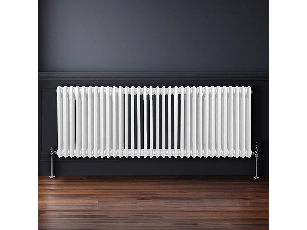 Traditional 3 Column Radiator - 600 x 1462mm - White