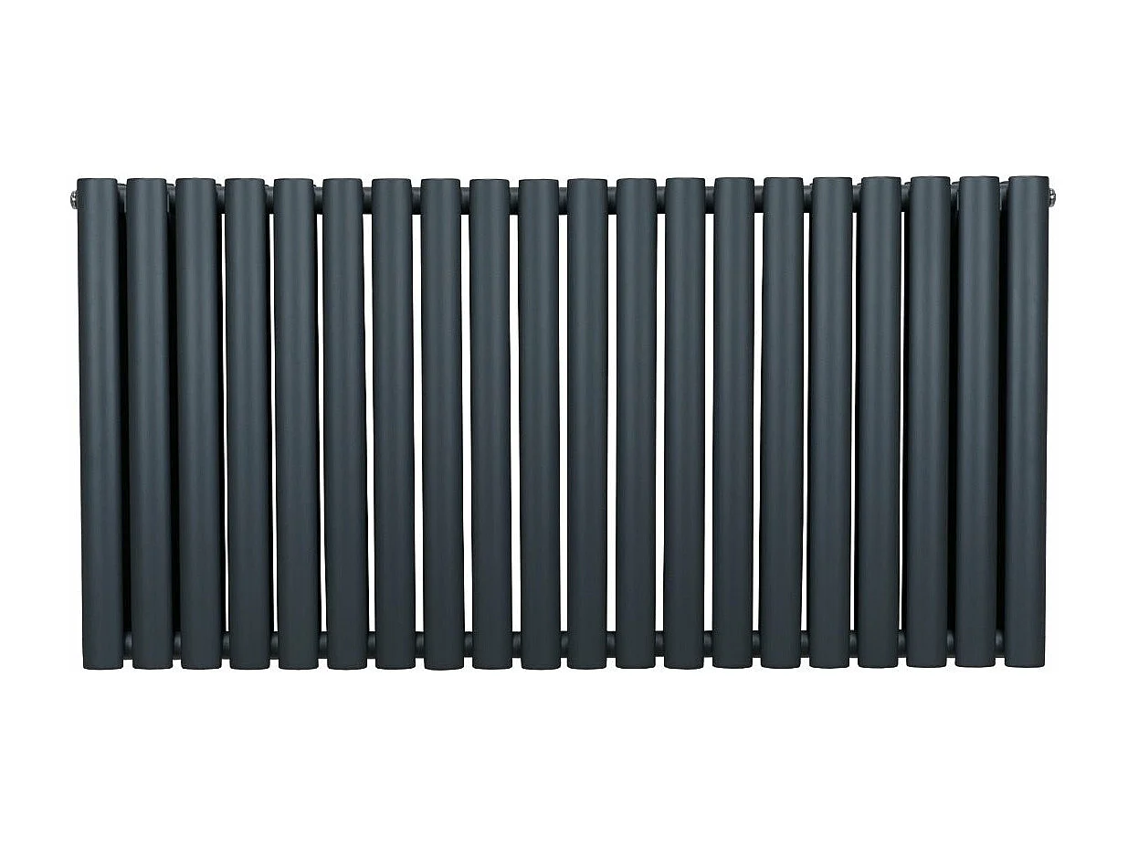 Radiatore a colonna ovale - 600 mm x 1200mm - Grigio Antracite