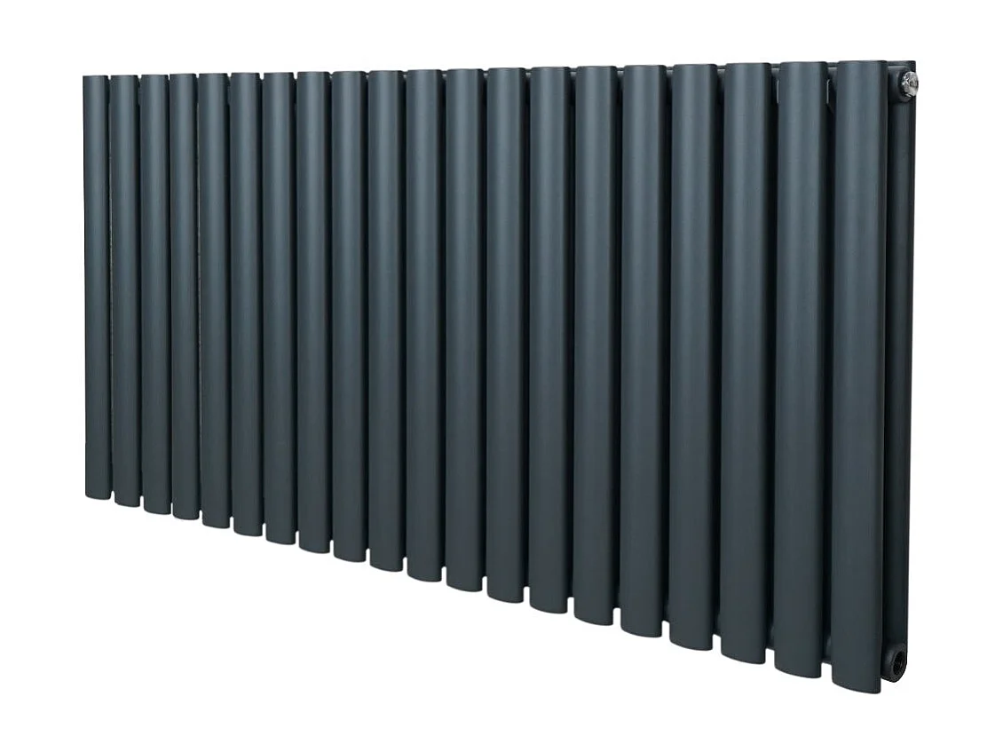 Oval Column Radiator – 600mm x 1200mm – Anthracite Grey