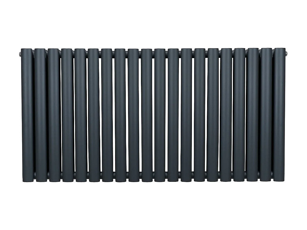 Oval Column Radiator – 600mm x 1200mm – Anthracite Grey