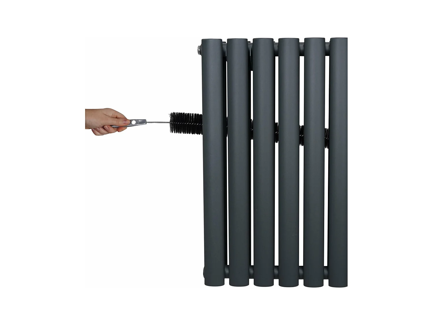 Radiateur à Colonne Ovale - 1600mm x 240mm – Gris Anthracite