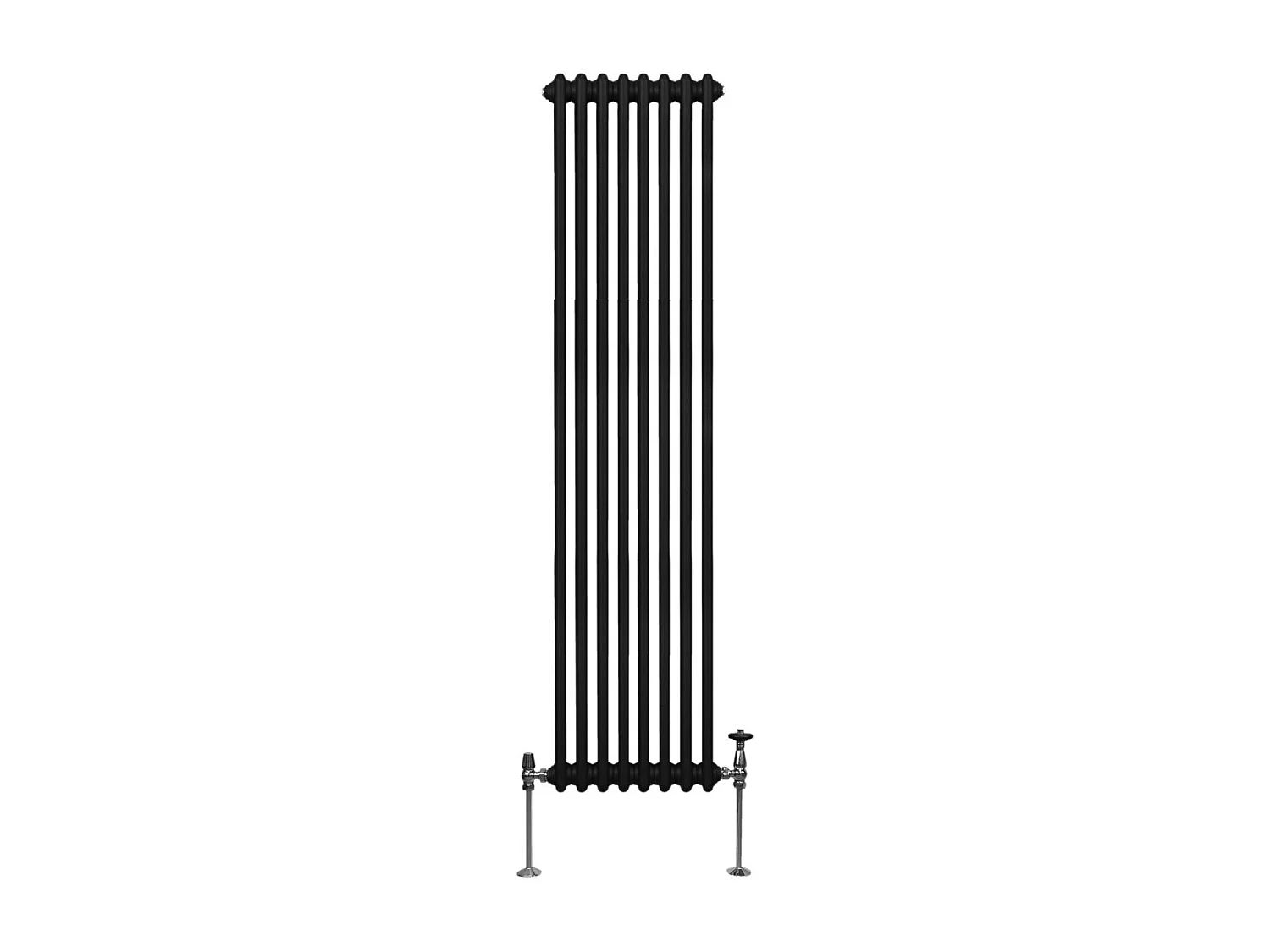 Traditional 2 Column Radiator - 1800 x 382mm - Black
