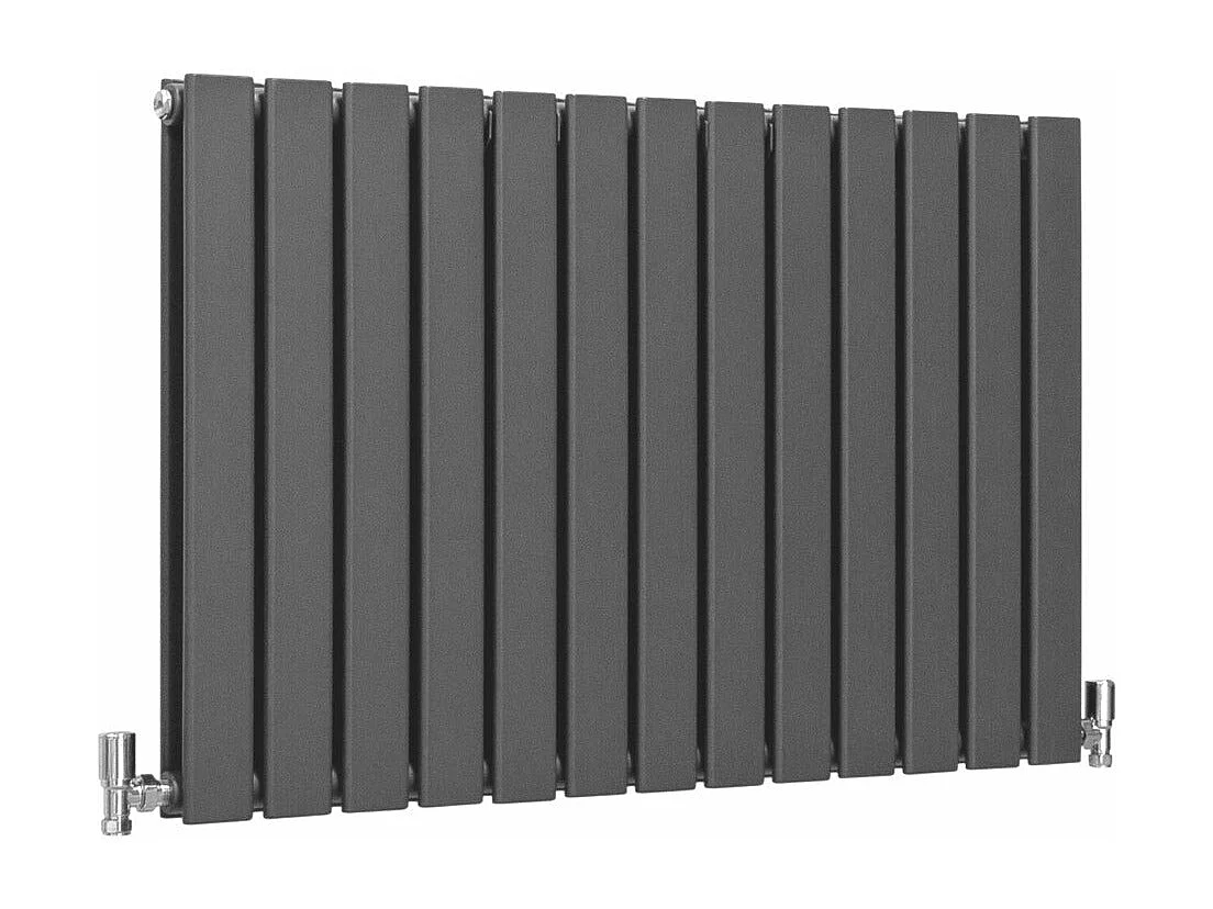 Radiadores Panel Plano Diseñador 600x910mm Calefacción Central- Gris Antracita