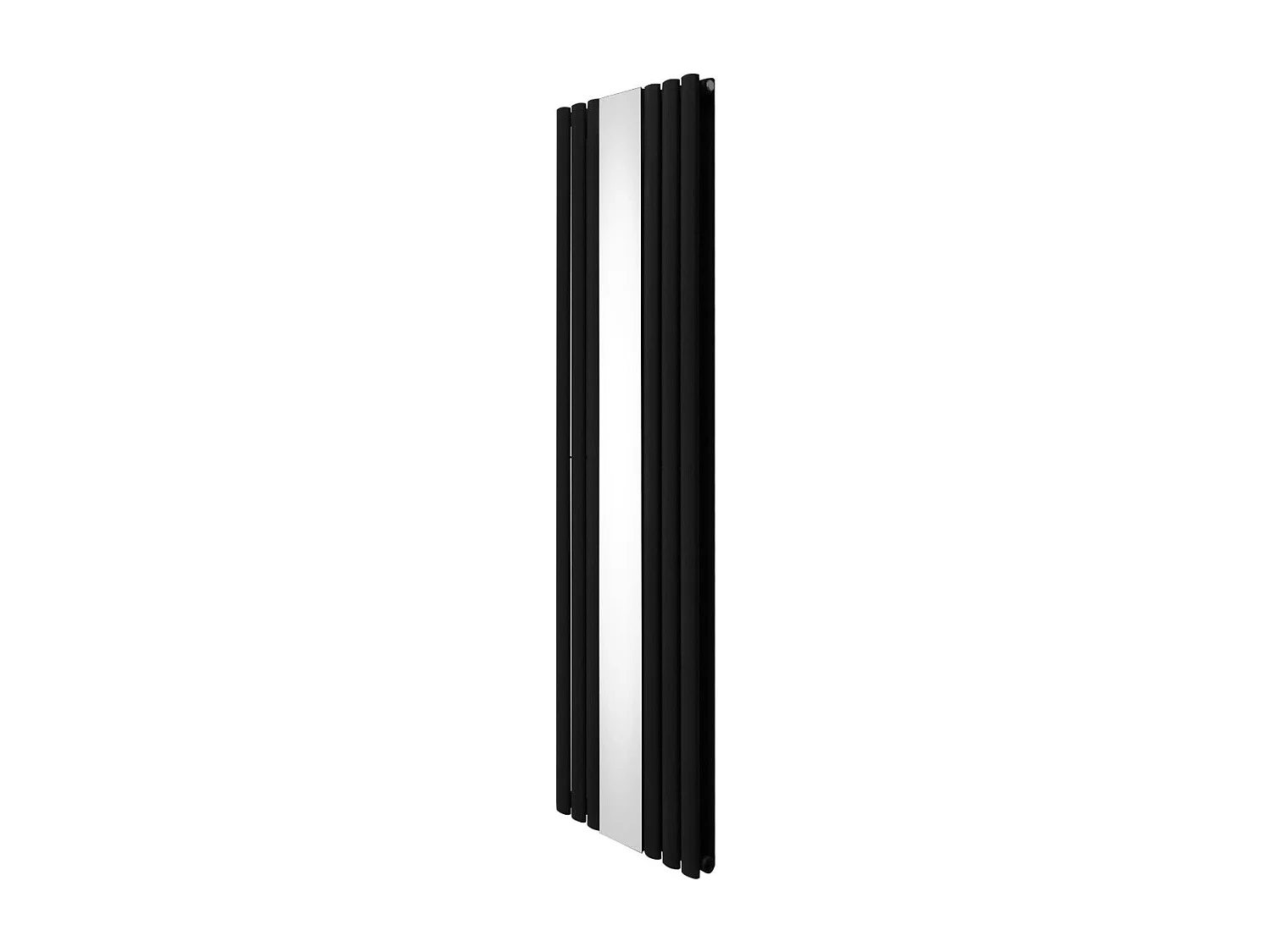 Owalny grzejnik lustrzany - 1800 mm x 500 mm - czarny