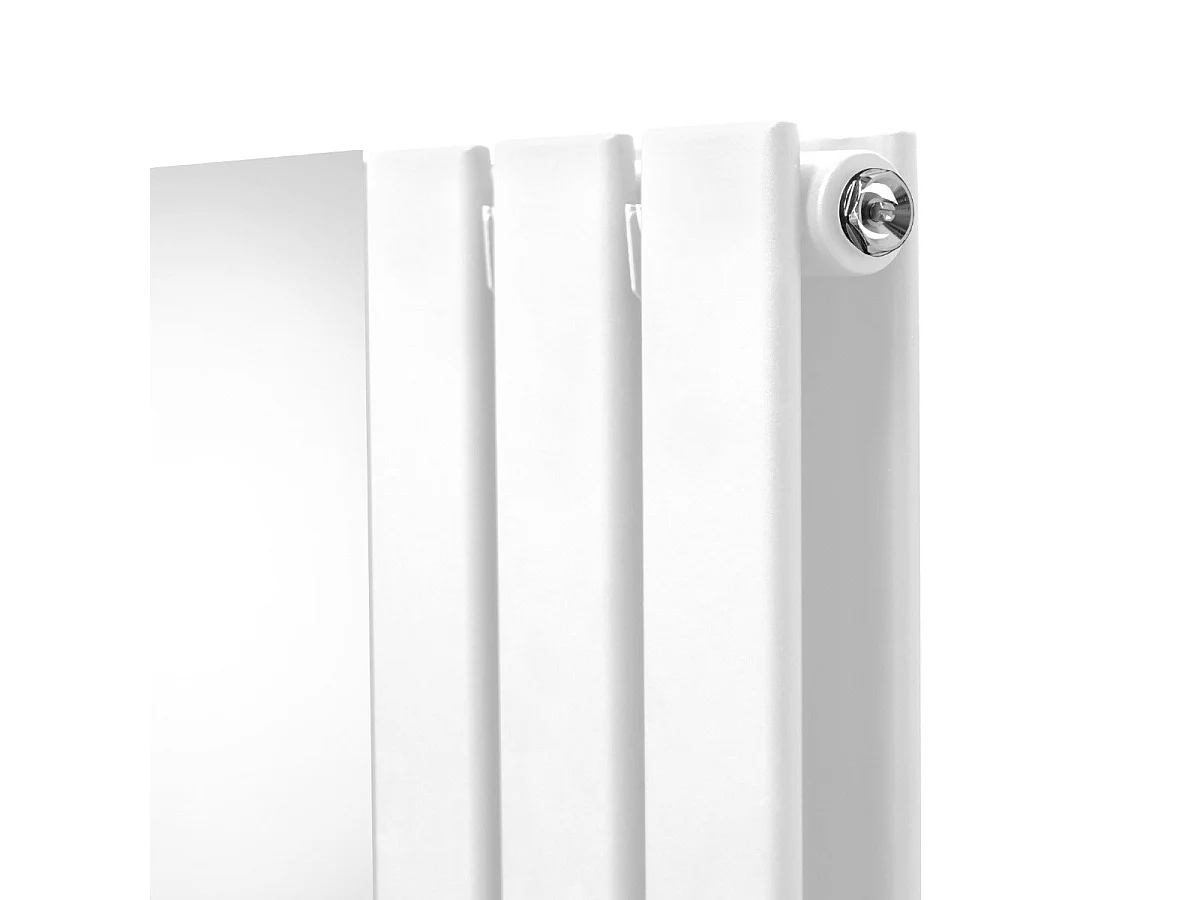 Litteä peilipatteri - 1800 mm x 425 mm - valkoinen