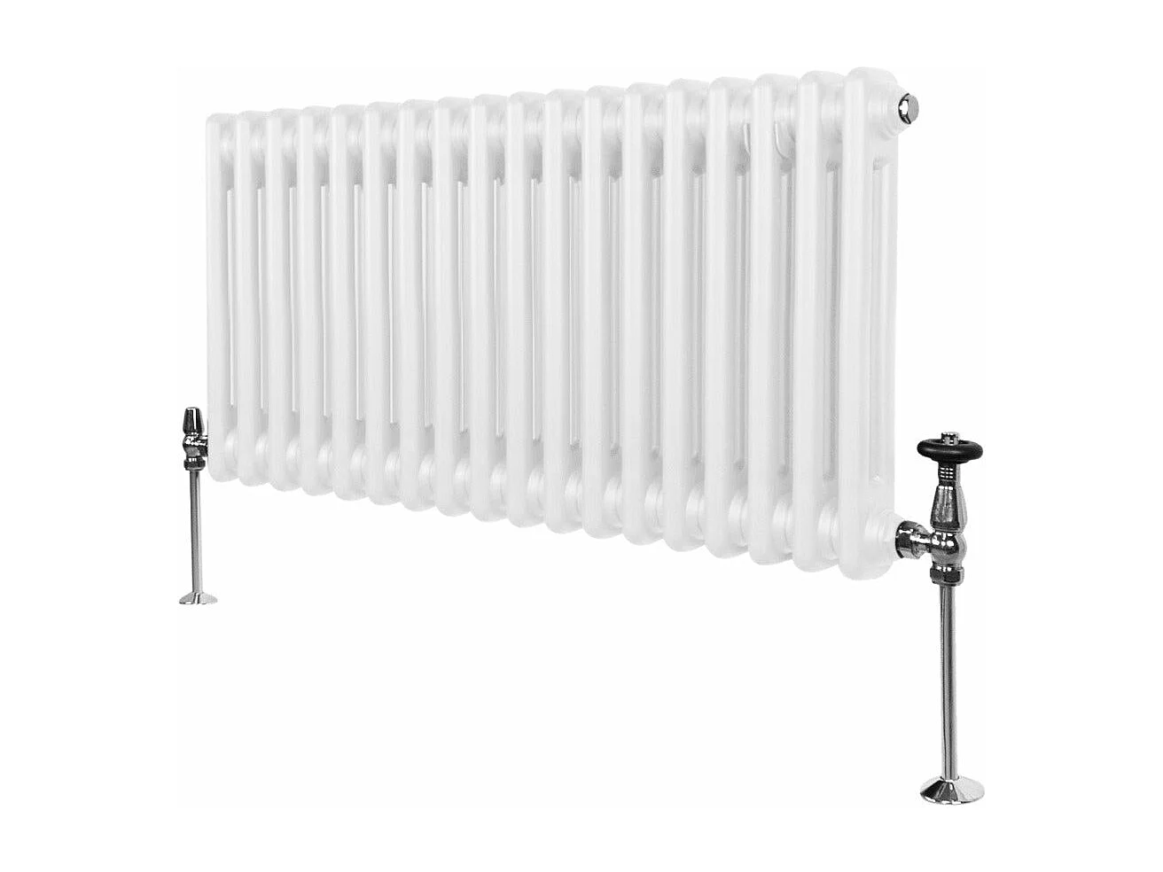 Radiateur Traditionnel à Double Colonne – 300 x 832 mm – Blanc