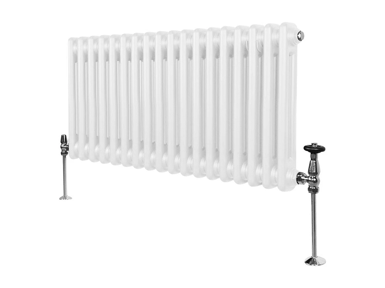 Traditional 2 Column Radiator - 300 x 832mm - White