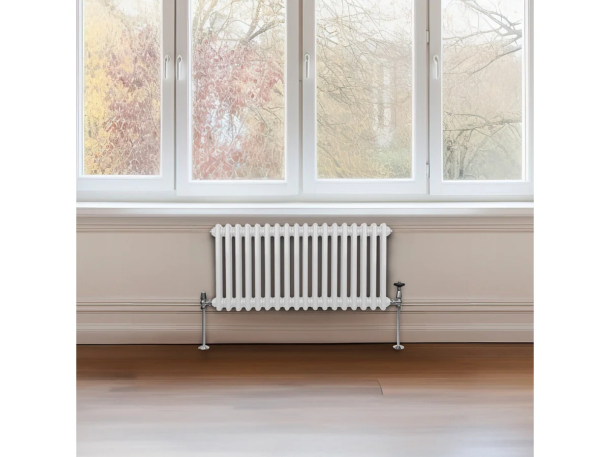 Traditional 2 Column Radiator - 300 x 832mm - White