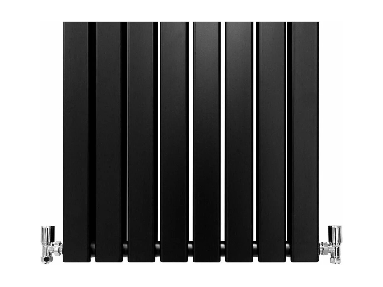 Radiadores Panel Plano Diseñador 1600x560mm Calefacción Central- Negro Mate