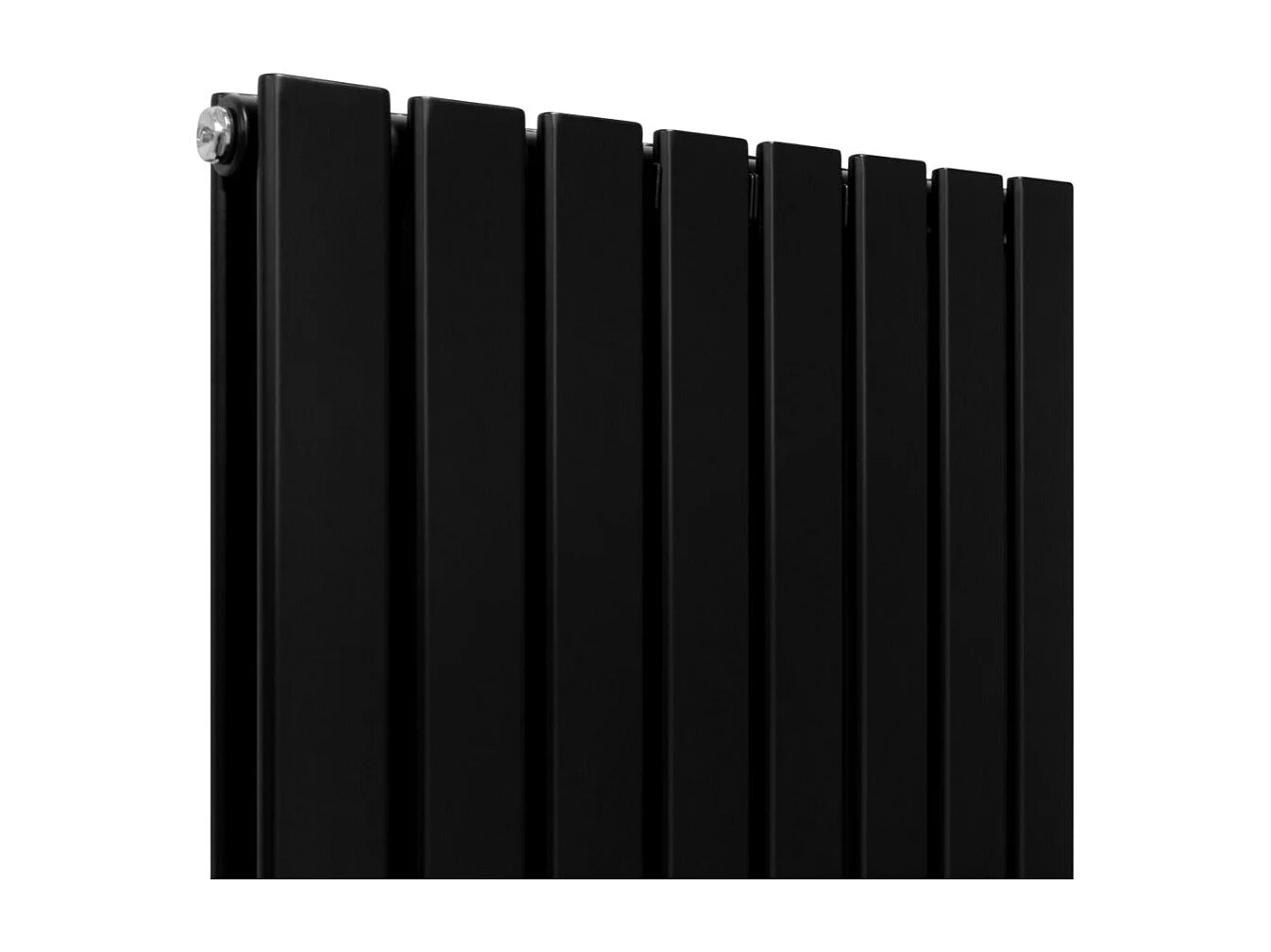 Designer Flat Panel Radiators Matt Black 1600mm x 560mm