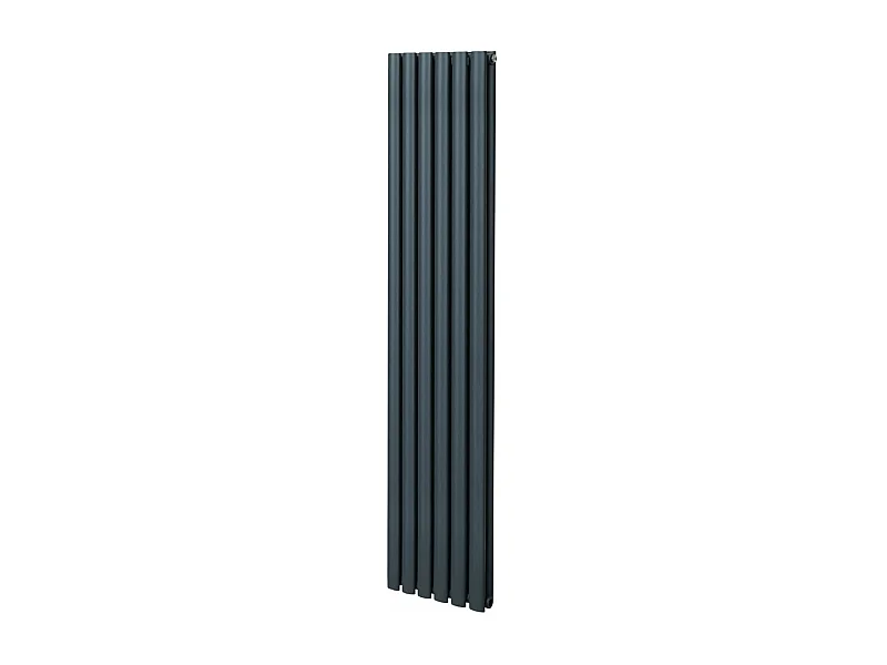 Radiador De Columna Ovalada Vertical Gris Antracita 180cm x 36cm