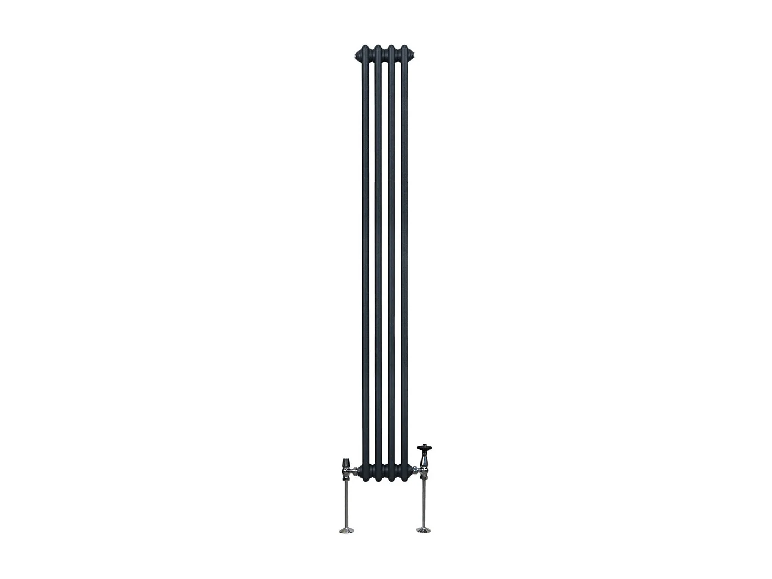 Traditional 2 Column Radiator - 1800 x 202mm - Anthracite Grey