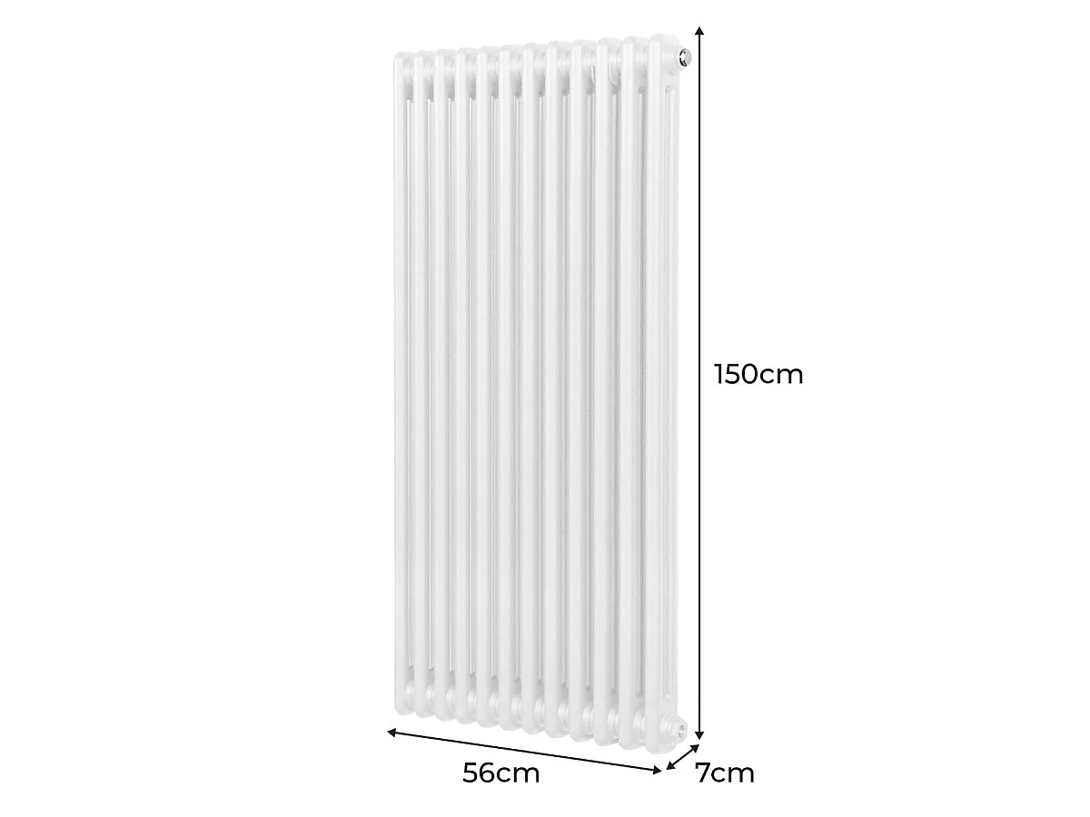 Radiateur Traditionnel à 2 Colonnes – 1500 x 562 mm – Blanc