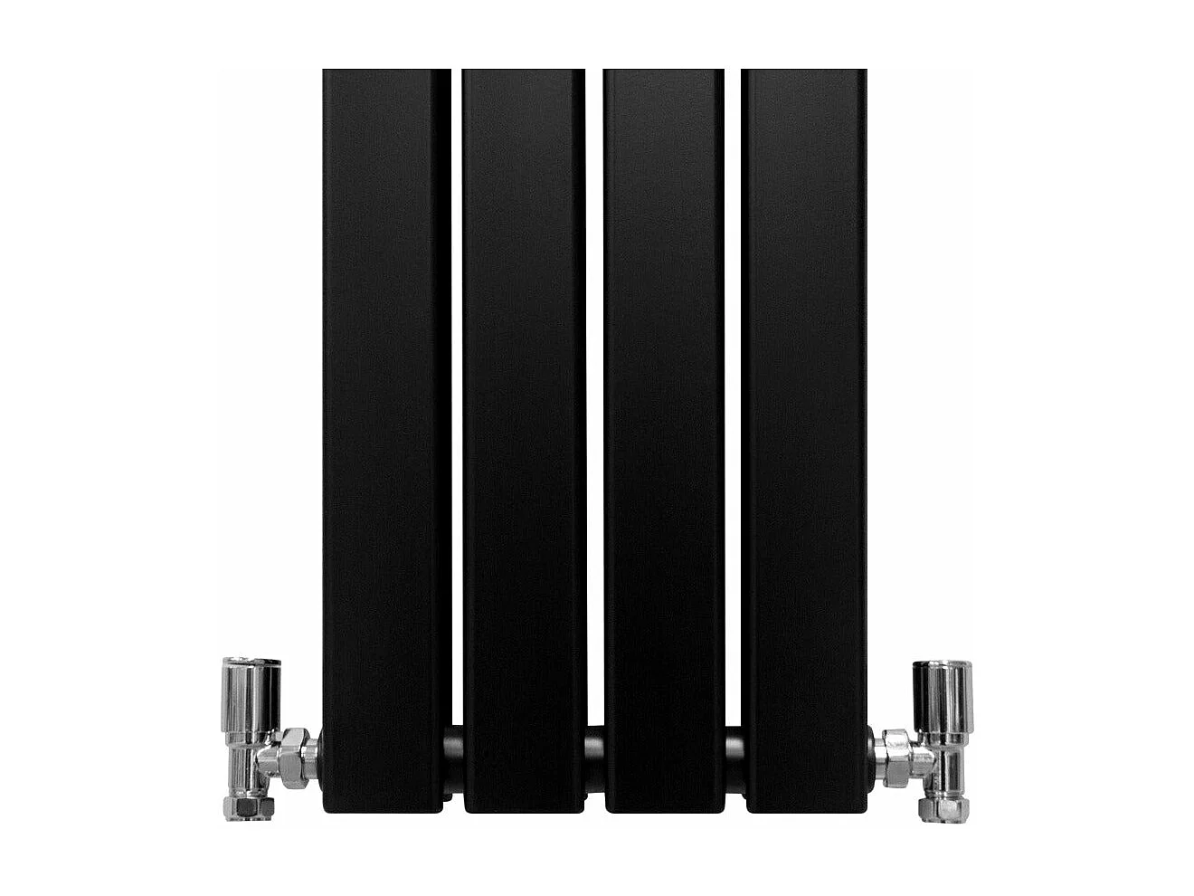 Radiatore a Elementi Piatti - Nero Opaco - 180cm x 28cm